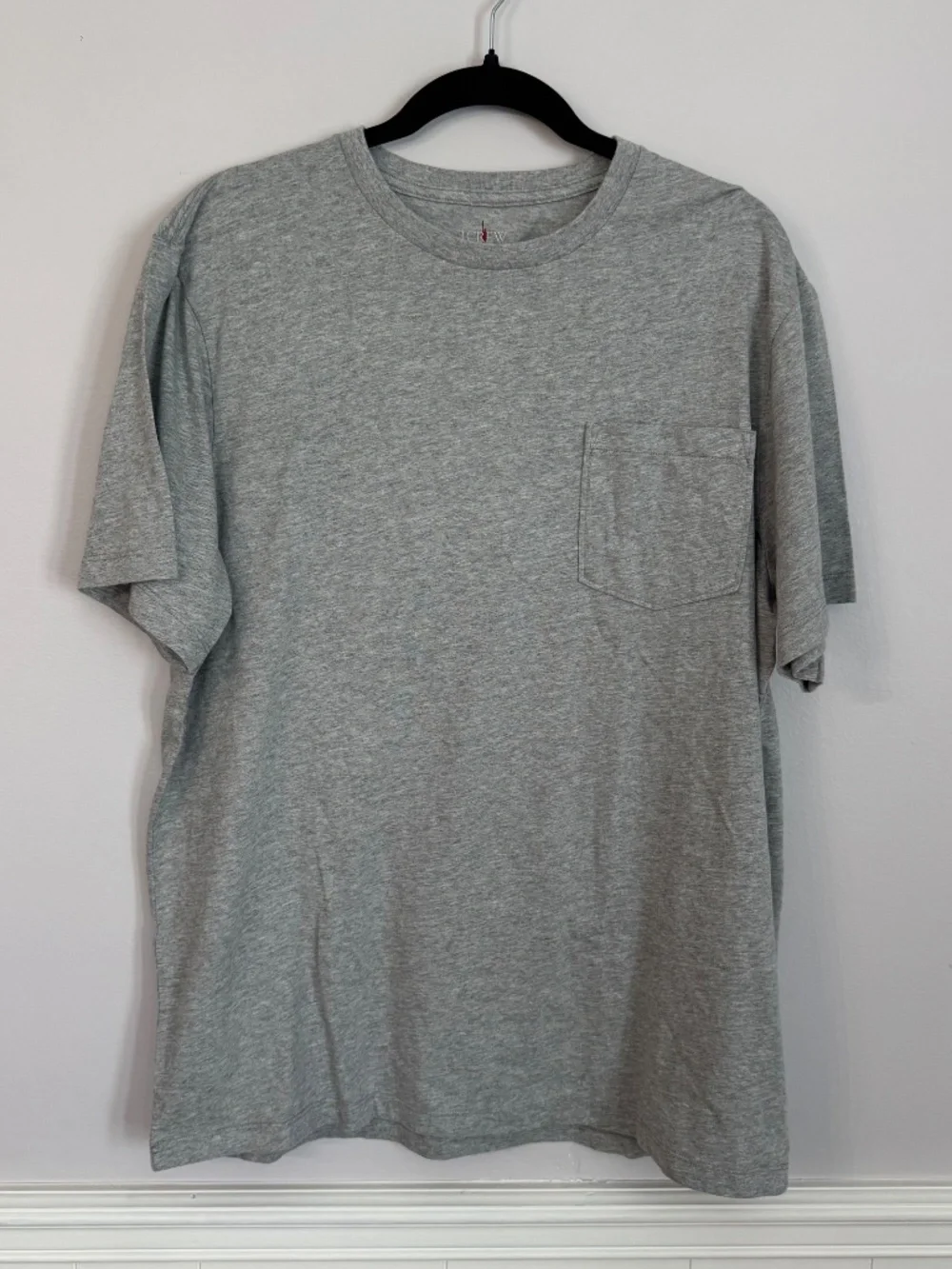 J.Crew Men's Broken In Classic Short Sleeve Front Pocket Cotton Tee Sz XL GUC